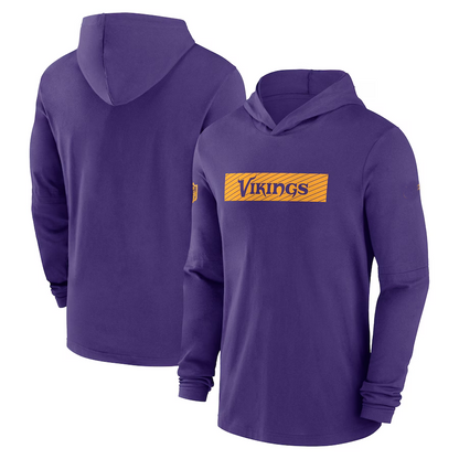 MN.Vikings Salute To Service Club Pullover Hoodie Stitched American Football Jerseys Player Game Jersey