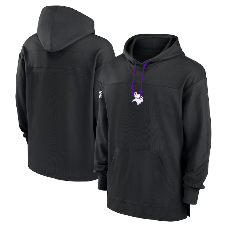 MN.Vikings Salute To Service Club Pullover Hoodie Player Game Jersey Stitched American Football Jerseys