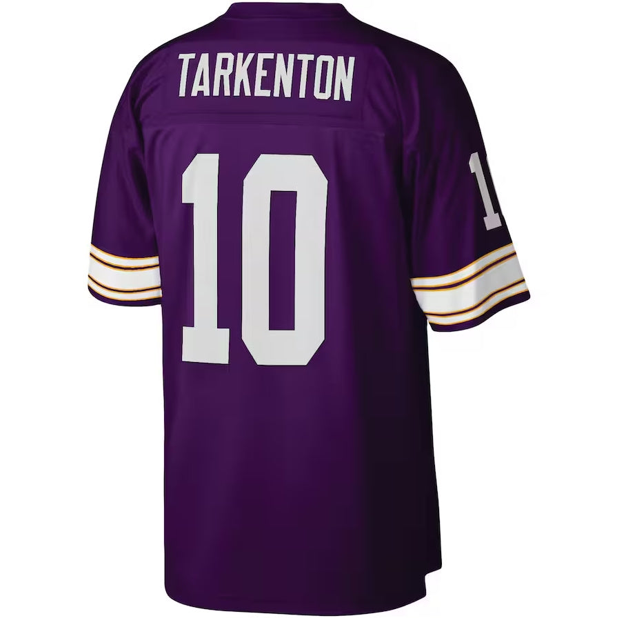 MN.Vikings #10 Fran Tarkenton Player Legacy Replica Jersey - Purple Stitched American Football Jerseys