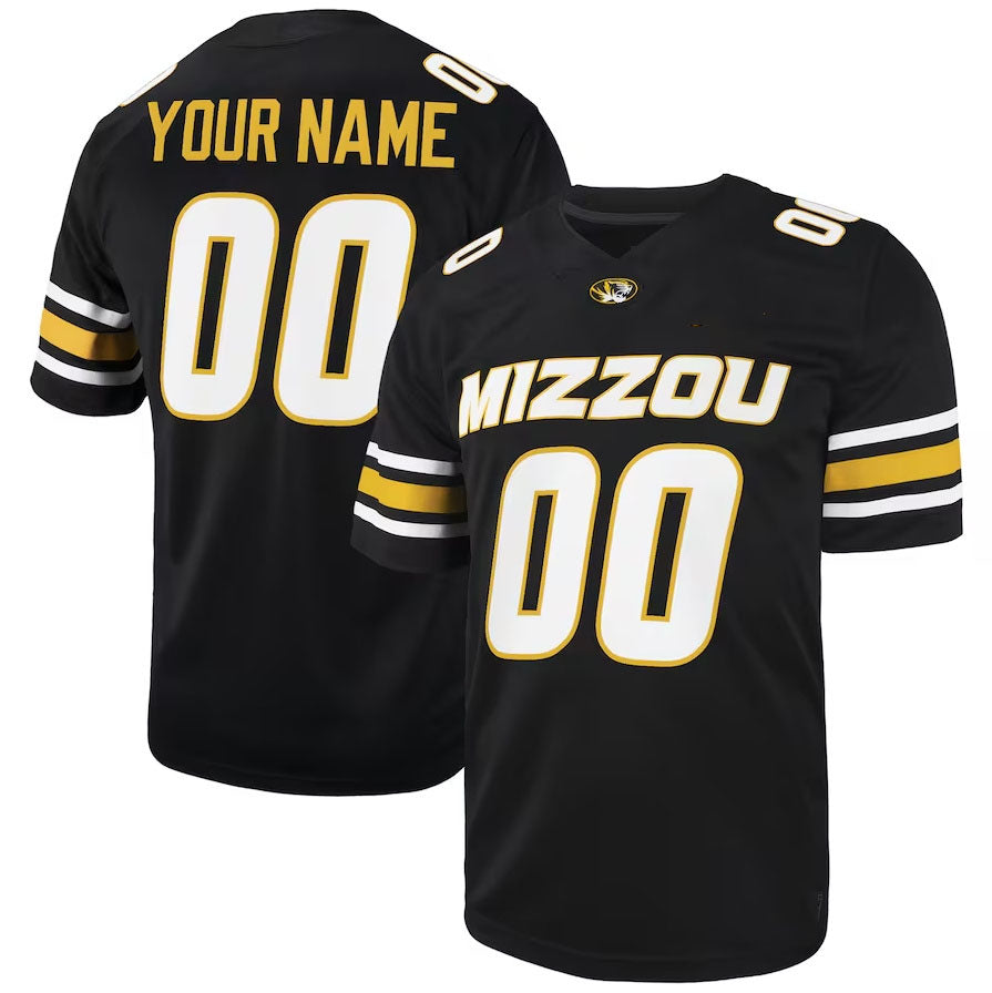 Custom M.Tigers Game Football Jersey - Black American College Jerseys