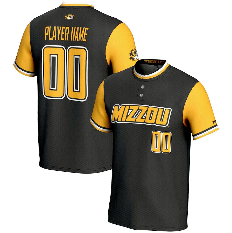 Custom M.Tigers GameDay Greats NIL Lightweight Softball Jersey - Black American College Jerseys