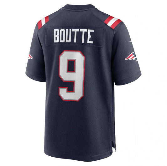 NE.Patriots #9 Kayshon Boutte Player Navy Game Stitched American Football Jerseys