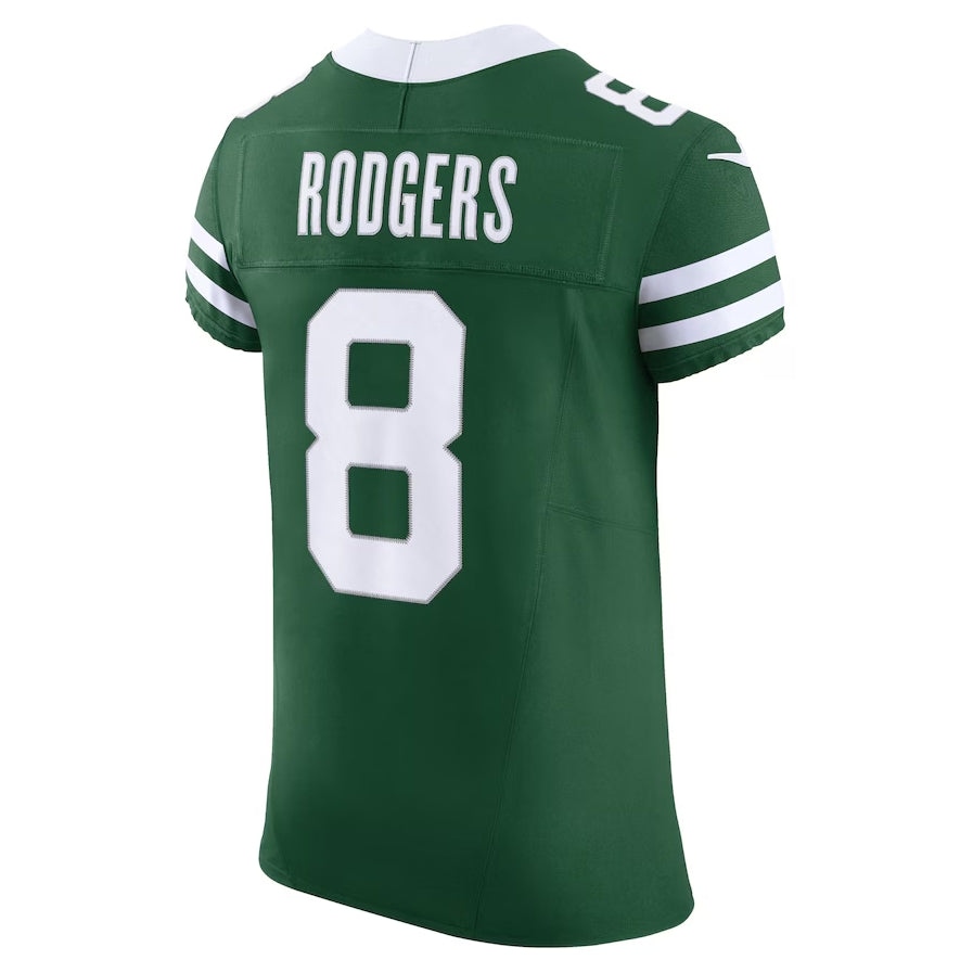 NY.Jets #8 Aaron Rodgers Player Green Vapor F.U.S.E. Elite Stitched American Football Jerseys