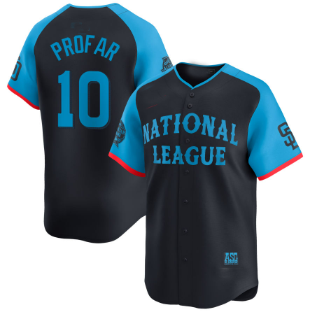 National League #10 Jurickson Profar Navy All-Star Game Limited Player Baseball Jerseys