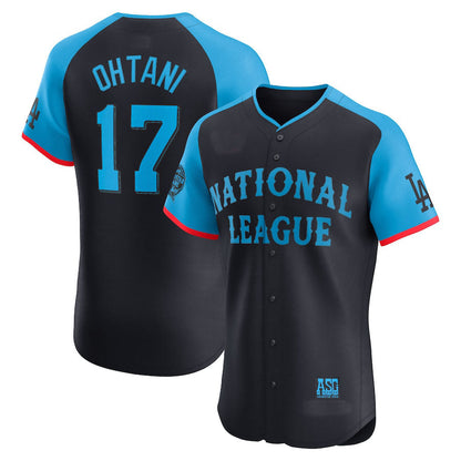 National League #17 Shohei Ohtani All-Star Game Elite Player Jersey - Navy Baseball Jerseys