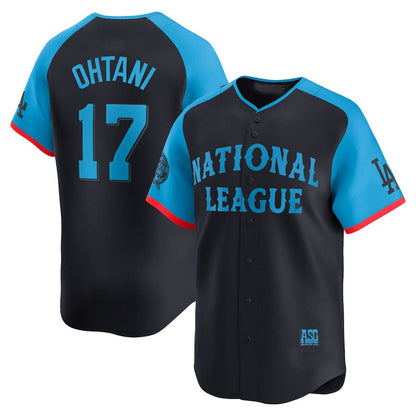 National League #17 Shohei Ohtani All-Star Game Limited Player Jersey - Navy Baseball Jerseys