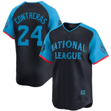 National League #24 William Contreras Navy All-Star Game Limited Player Baseball Jerseys