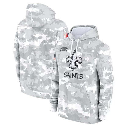 NO.Saints Salute To Service Club Pullover Hoodie Player Game Jersey Stitched American Football Jerseys