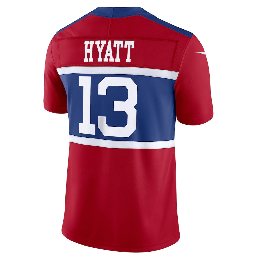 NY.Giants #13 Jalin Hyatt Vapor F.U.S.E. Limited Player Jersey - Century Red American Football Jerseys