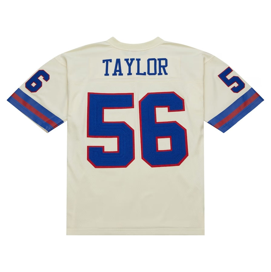 NY.Giants #56 Lawrence Taylor Player Chainstitch Legacy Jersey - Cream Stitched American Football Jerseys