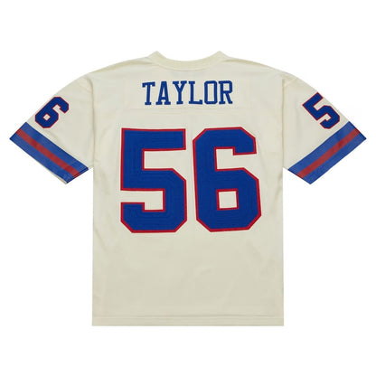 NY.Giants #56 Lawrence Taylor Player Chainstitch Legacy Jersey - Cream Stitched American Football Jerseys