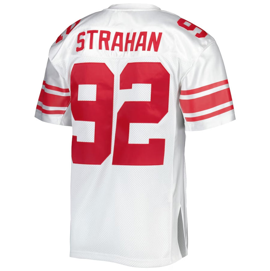 NY.Giants #92 Michael Strahan 2007 Mitchell & Ness Authentic Throwback Retired Player Jersey - White Stitched American Football Jerseys