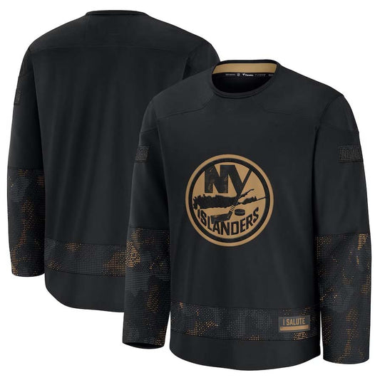 NY.Islanders Fanatics Blank Player Game Jersey - Black Stitched American Hockey Jerseys