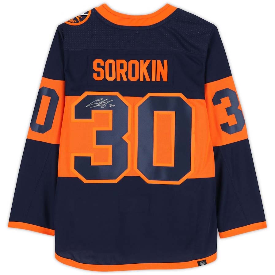 NY.Islanders #30 Ilya Sorokin Player Game Jersey Stitched American Hockey Jerseys