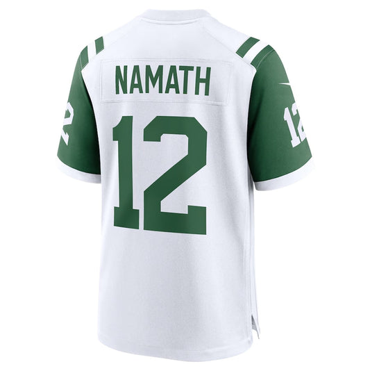 NY.Jets #12 Joe Namath Classic Player Game Jersey - White American Football Jerseys