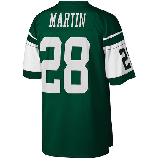 NY.Jets #28 Curtis Martin Mitchell & Ness Legacy Replica Player Jersey - Green American Football Jerseys