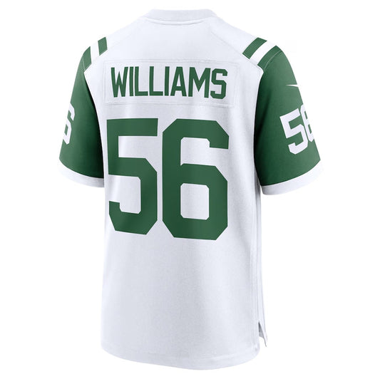 NY.Jets #56 Quincy Williams Classic Player Game Jersey - White American Football Jerseys