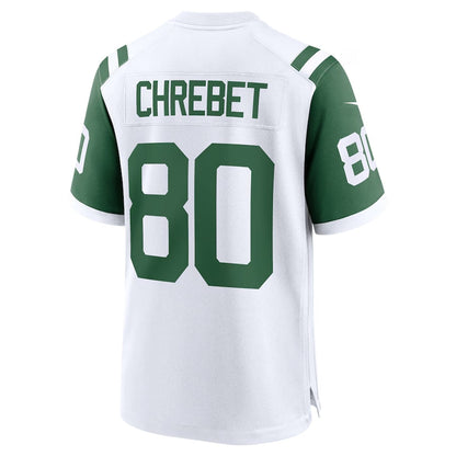 NY.Jets #80 Wayne Chrebet Classic Player Game Jersey - White American Football Jerseys