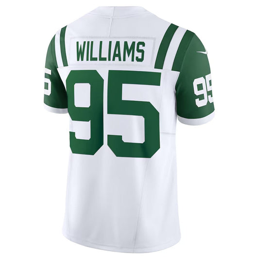 NY.Jets #95 Quinnen Williams Classic Player Vapor F.U.S.E. Limited Jersey - White American Football Jerseys