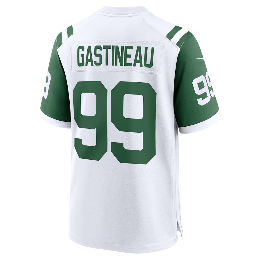 NY.Jets #99 Mark Gastineau Classic Player Game Jersey - White American Football Jerseys