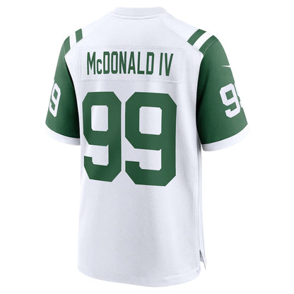 NY.Jets #99 Will McDonald IV Classic Game Player Jersey - White American Football Jerseys