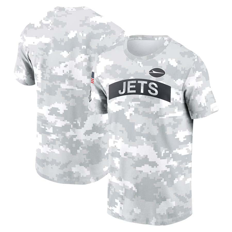 NY.Jets Salute To Service Club Pullover T-Shirt Player Jerseys Stitched American Football Jerseys