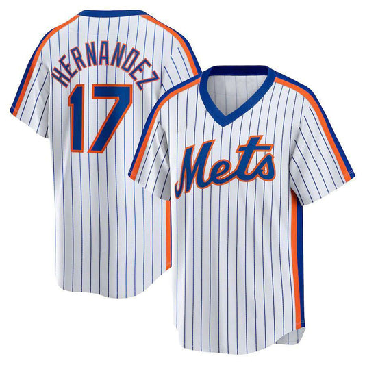 NY.Mets #17 Keith Hernandez White Home Cooperstown Collection Player Baseball Jerseys