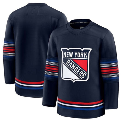 NY.Rangers Blank Player Jersey Fanatics Alternate Premium Jersey - Navy Stitched American Hockey Jerseys