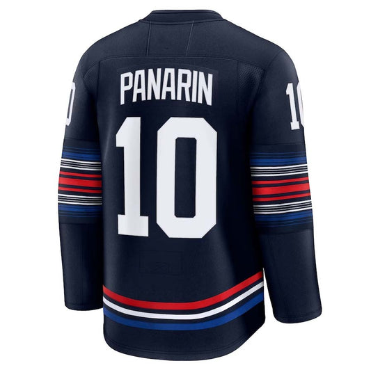 NY.Rangers #10 Artemi Panarin Fanatics Alternate Premium Player Jersey - Navy Stitched American Hockey Jerseys