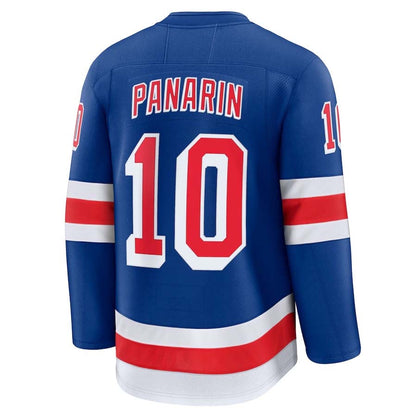 NY.Rangers #10 Artemi Panarin Fanatics Home Premium Player Jersey - Blue Stitched American Hockey Jerseys