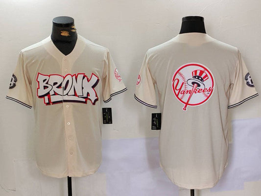 NY.Yankees Blank Cream Vapor Limited Stitched Baseball Jerseys Player Game Jersey