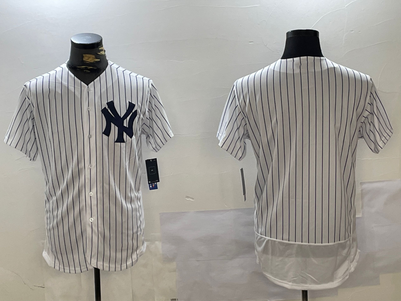 NY.Yankees Blank Player White Flex Base Stitched Baseball Jerseys