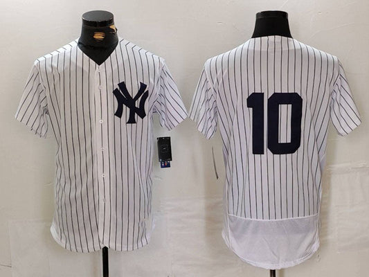 NY.Yankees #10 Phil Rizzuto Player White Flex Base Stitched Baseball Jerseys