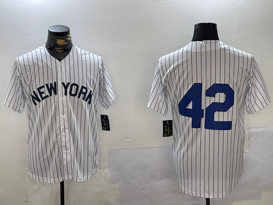 NY.Yankees #42 Jackie Robinson Player Game Jersey White Cool Base Stitched Baseball Jerseys