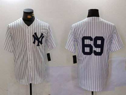 NY.Yankees #69 Manny Fresh White Player Game Jersey Cool Base Stitched Baseball Jerseys