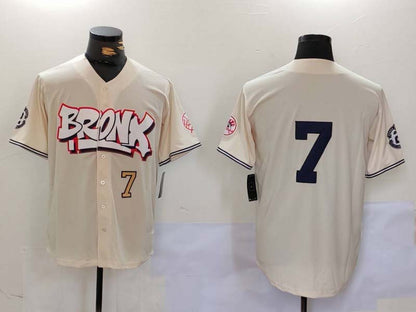 NY.Yankees #7 Mickey Mantle Game Jersey Cream Limited Stitched Baseball Jerseys Player Jersey