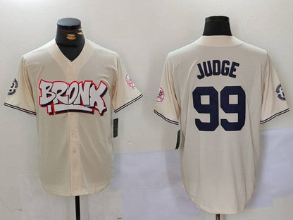 NY.Yankees #99 Aaron Judge Player Cream Limited Stitched Baseball Jerseys