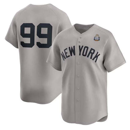 NY.Yankees #99 Aaron Judge Player Gray World Series Limited Stitched Baseball Jerseys