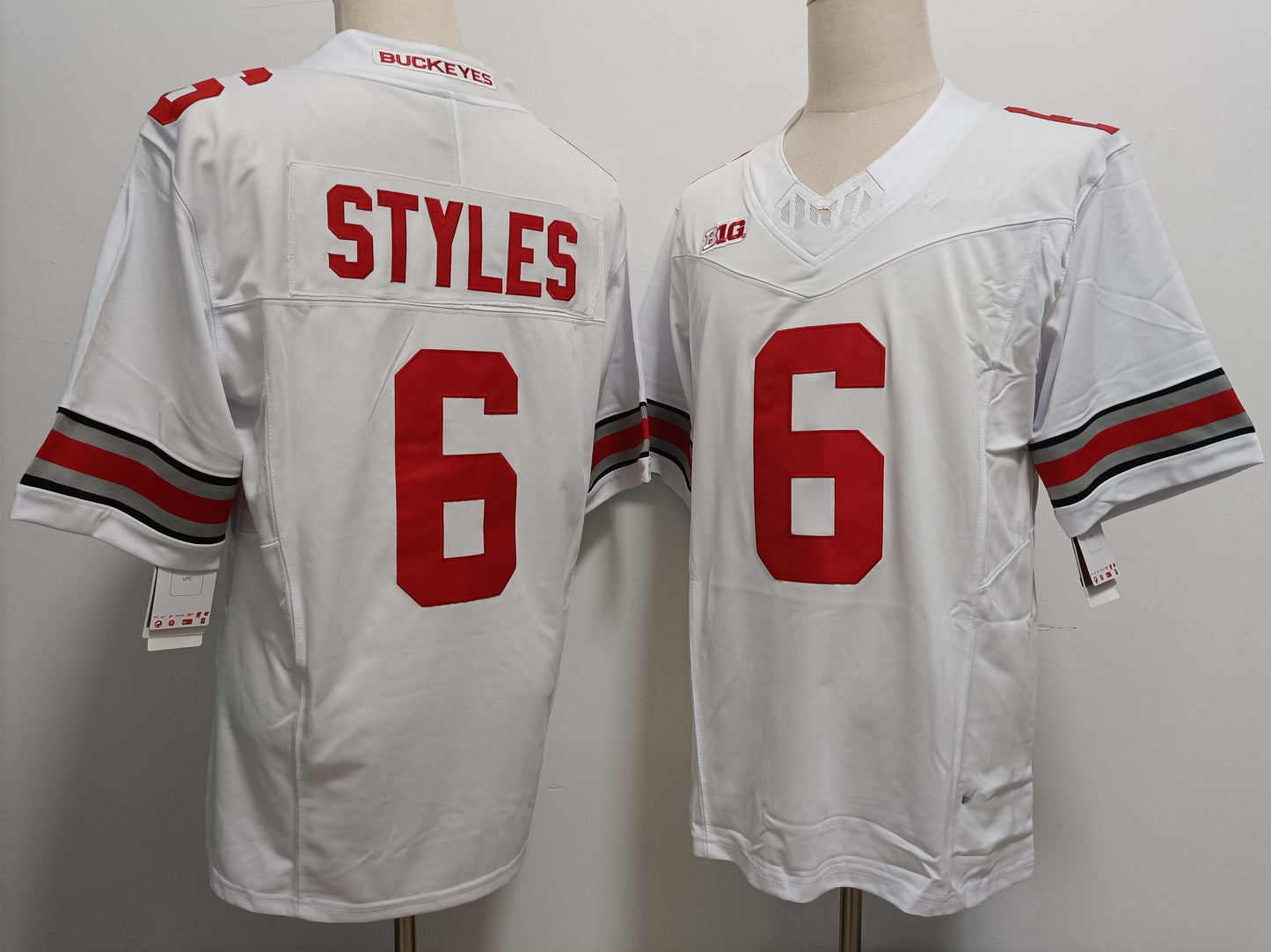 O.State Buckeyes #6 Sonny Styles Player White FUSE Stitched American College Jerseys