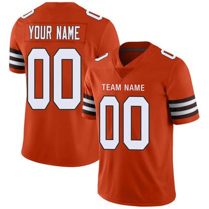 Custom C.Browns Orange Personalized Design Your Own Name and Number for Men Women Youth Jerseys