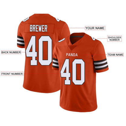 Custom C.Browns Orange Personalized Design Your Own Name and Number for Men Women Youth Jerseys