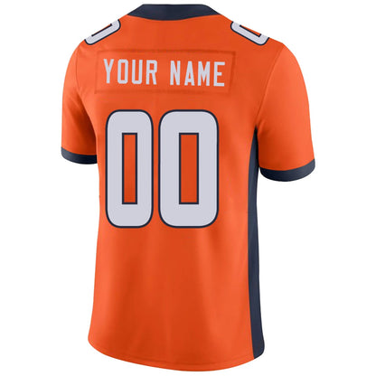 Custom D.Broncos Orange Personalized Design Your Own Name and Number for Men Women Youth Jerseys