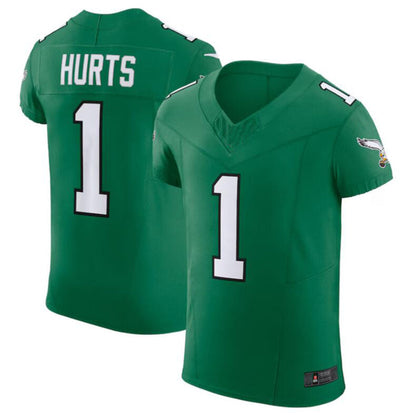 P.Eagles #1 Jalen Hurts Player Green Alternate Vapor F.U.S.E. Elite Jersey American Stitched Football Jerseys