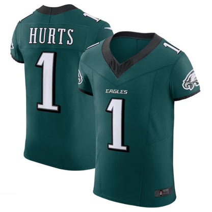 P.Eagles #1 Jalen Hurts Player Midnight Green Alternate Vapor F.U.S.E. Elite Jersey American Stitched Football Jerseys