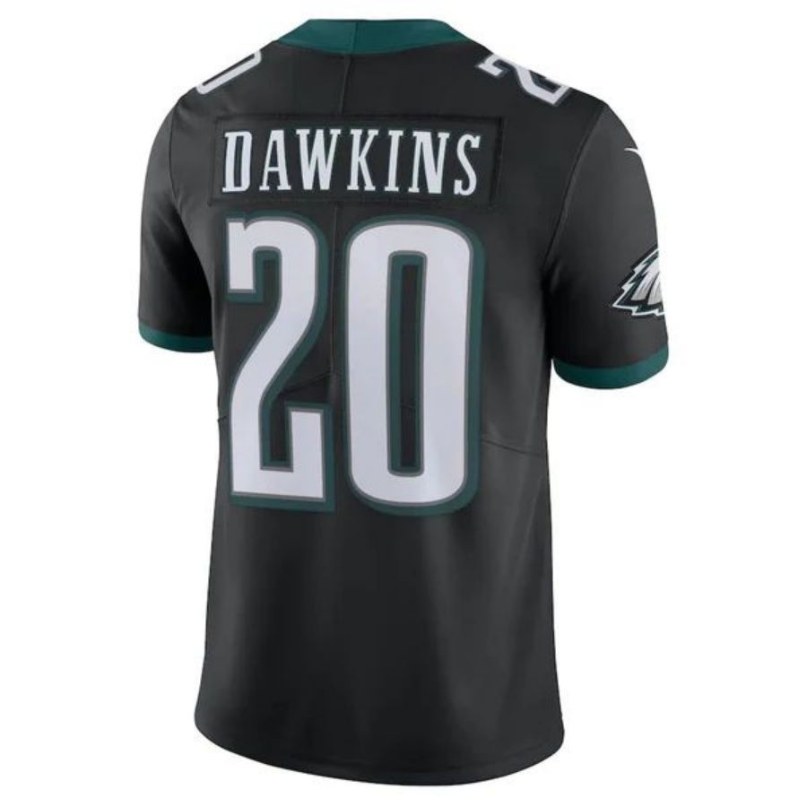 P.Eagles #20 Brian Dawkins Player Black Game Limited Jersey Stitched American Football Jerseys