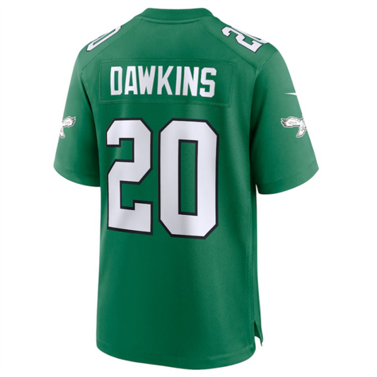 P.Eagles #20 Brian Dawkins Green Player Game Jersey -Stitched American Football Jerseys