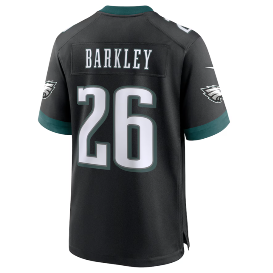 P.Eagles #26 Saquon Barkley Player Black Alternate Game Jersey Stitched American Football Jerseys