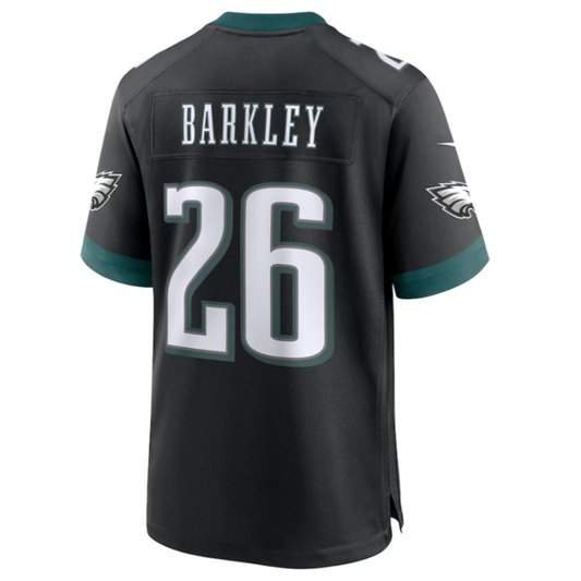 P.Eagles #26 Saquon Barkley Player Black Alternate Game Jersey Stitched American Football Jerseys