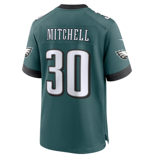 P.Eagles #30 Quinyon Mitchell Midnight Green Player Game Football Jerseys