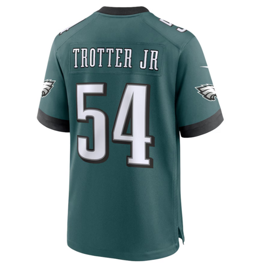 P.Eagles #54 Jeremiah Trotter Jr. Player Green Alternate Game Jersey Stitched American Football Jerseys